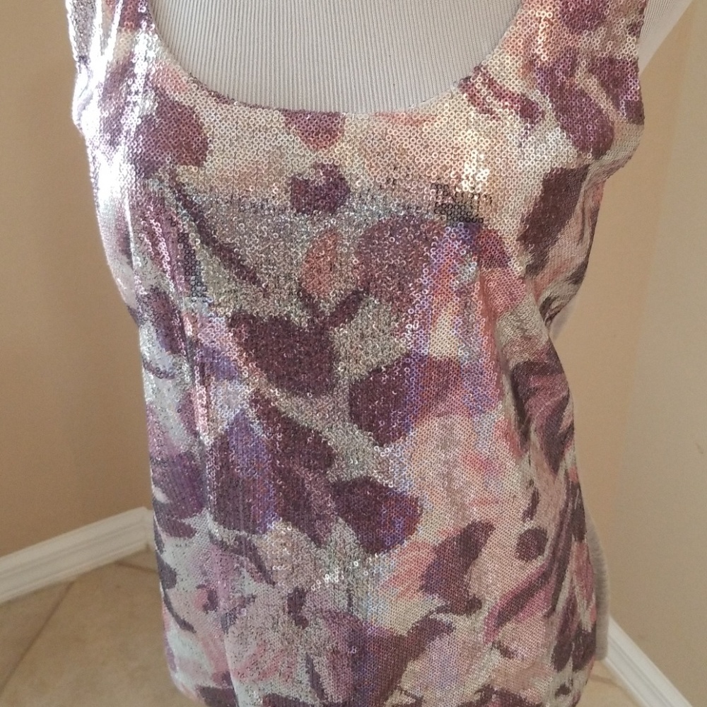 Sparkly sequin tank top size L